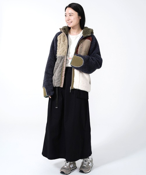 KRIFF MAYER Lady's Collection(クリフメイヤーレディースコレクション)の「HINOKOオーバースカート(スカート・レディース・ブラック/ベージュ/ブラウン/オリーブ・MEDIUM/LARGE)」の8枚目の写真