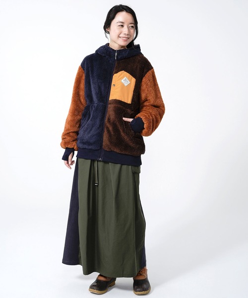 KRIFF MAYER Lady's Collection(クリフメイヤーレディースコレクション)の「HINOKOオーバースカート(スカート・レディース・ブラック/ベージュ/ブラウン/オリーブ・MEDIUM/LARGE)」の12枚目の写真