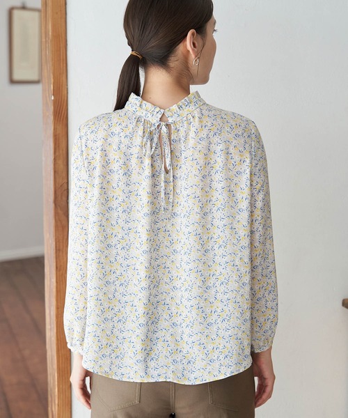 ROPE' PICNIC(ロペピクニック)の「【2WAY】フリルブラウス(シャツ/ブラウス・レディース・ホワイト/ライトグレー/ブラック/ブラック系その他/ブルー系その他・40/38)」の7枚目の写真