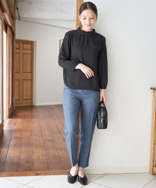 ROPE' PICNIC(ロペピクニック)の「【2WAY】フリルブラウス(シャツ/ブラウス・レディース・ホワイト/ライトグレー/ブラック/ブラック系その他/ブルー系その他・40/38)」の20枚目の写真