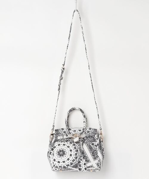 B'2nd（ビーセカンド）の「FKYB（エフケーワイビー）Paisley mini bag / ペイズリーミニバッグ（トートバッグ・レディース・その他/ホワイト/ブラック/ブルー/パープル・FREE）」の2枚目の写真