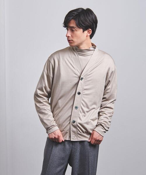 K ITO（ケーイトウ）の「【別注】＜K ITO（ケー・イトウ）＞ウールテンジク Vネック カーディガン（カーディガン/ボレロ・メンズ・グレー/ベージュ・3/2/1）」の7枚目の写真