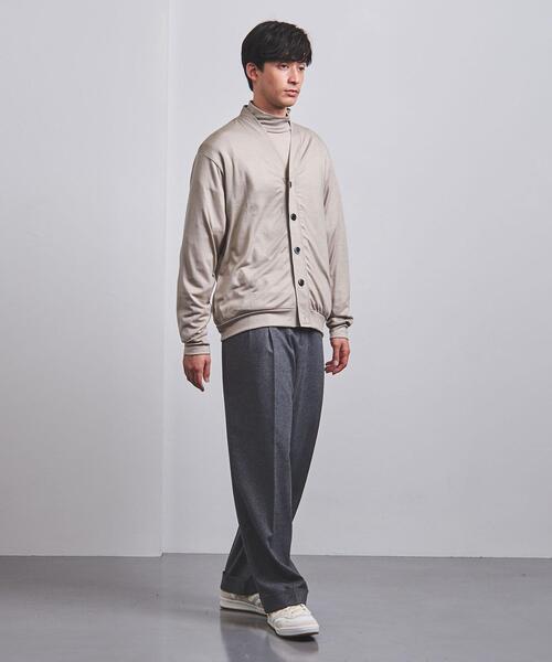 K ITO（ケーイトウ）の「【別注】＜K ITO（ケー・イトウ）＞ウールテンジク Vネック カーディガン（カーディガン/ボレロ・メンズ・グレー/ベージュ・3/2/1）」の9枚目の写真