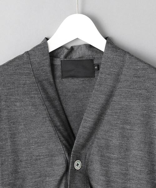 K ITO（ケーイトウ）の「【別注】＜K ITO（ケー・イトウ）＞ウールテンジク Vネック カーディガン（カーディガン/ボレロ・メンズ・グレー/ベージュ・3/2/1）」の13枚目の写真
