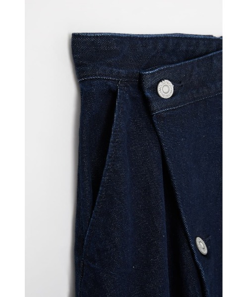 MOUSSY(マウジー)の「ASYMMETRY WRAP スカート(デニムスカート・レディース・ブラック/ワンウォッシュ・1/2/0)」の5枚目の写真