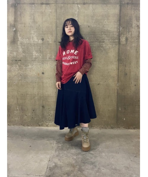 MOUSSY(マウジー)の「ASYMMETRY WRAP スカート(デニムスカート・レディース・ブラック/ワンウォッシュ・1/2/0)」の21枚目の写真
