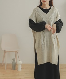 SENSE OF PLACE by URBAN RESEARCH | ロングケーブルベスト(ベスト)