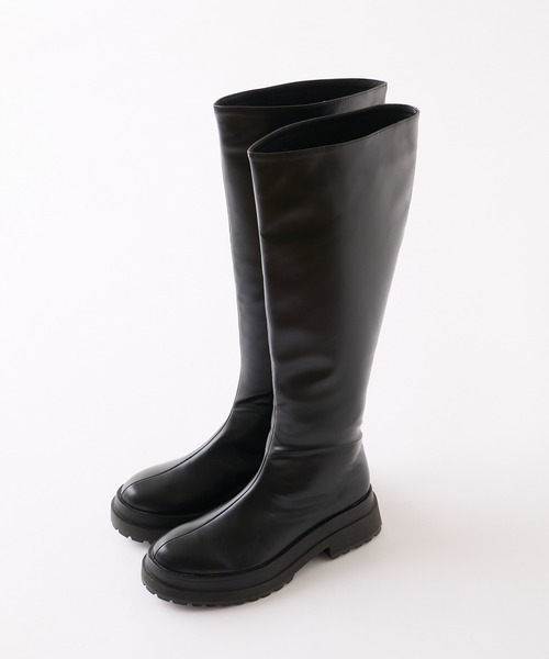 WHO'S WHO gallery（フーズフーギャラリー）の「タンクソールロングブーツ（ブーツ・レディース・ブラック・MEDIUM/LARGE）」の11枚目の写真