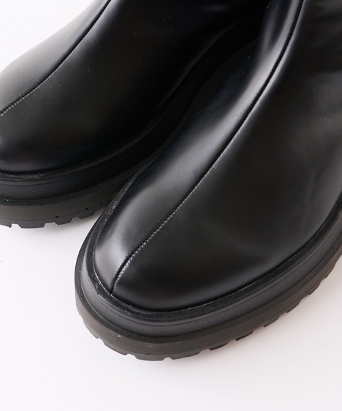 WHO'S WHO gallery（フーズフーギャラリー）の「タンクソールロングブーツ（ブーツ・レディース・ブラック・MEDIUM/LARGE）」の6枚目の写真