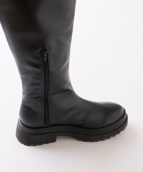 WHO'S WHO gallery（フーズフーギャラリー）の「タンクソールロングブーツ（ブーツ・レディース・ブラック・MEDIUM/LARGE）」の15枚目の写真