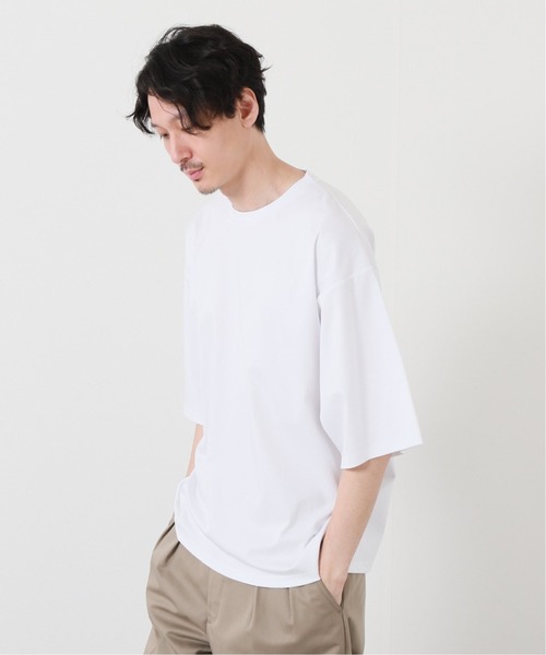 JOURNAL STANDARD（ジャーナルスタンダード）の「【人気NO.1殿堂入りベストセラー】【接触冷感】SCTCコットン ビッグシルエットTシャツ（Tシャツ/カットソー・メンズ・ホワイト/ライトグリーン/タン/ブラック系その他・SMALL/MEDIUM/LARGE）」の2枚目の写真
