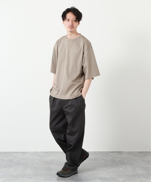 JOURNAL STANDARD（ジャーナルスタンダード）の「【人気NO.1殿堂入りベストセラー】【接触冷感】SCTCコットン ビッグシルエットTシャツ（Tシャツ/カットソー・メンズ・ホワイト/ライトグリーン/タン/ブラック系その他・SMALL/MEDIUM/LARGE）」の18枚目の写真