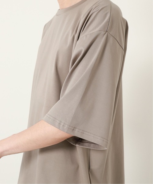 JOURNAL STANDARD（ジャーナルスタンダード）の「【人気NO.1殿堂入りベストセラー】【接触冷感】SCTCコットン ビッグシルエットTシャツ（Tシャツ/カットソー・メンズ・ホワイト/ライトグリーン/タン/ブラック系その他・SMALL/MEDIUM/LARGE）」の5枚目の写真