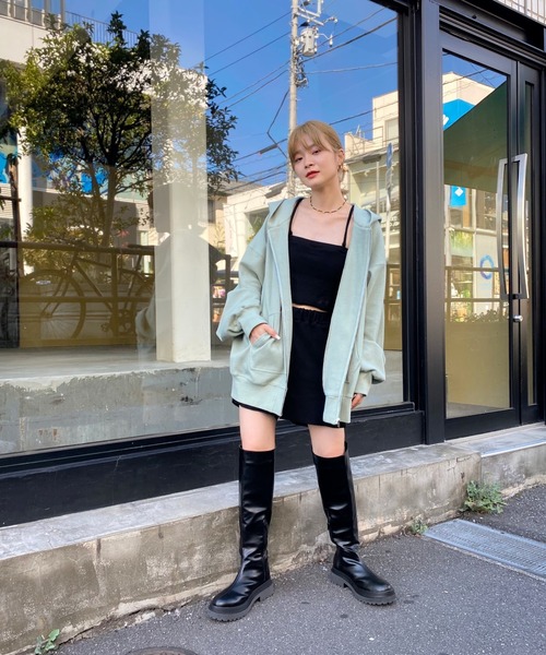 WHO'S WHO gallery（フーズフーギャラリー）の「【SLOPPY/スロッピー】チューブトップ（キャミソール・レディース・ブラック/ミント/オートミール/サックスブルー/ブラウン・FREE）」の9枚目の写真