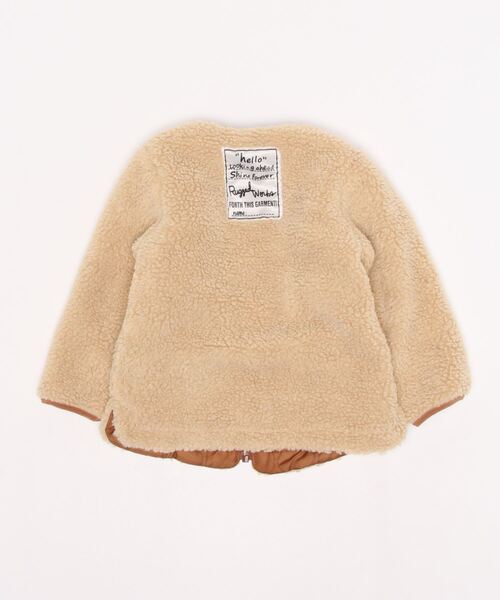 RUGGEDWORKS（ラゲッドワークス）の「リバーシブルキルトボアジャケット（ダウンジャケット/コート・キッズ・カーキ/キャメル・90/110/120/140/100/150/130）」の11枚目の写真