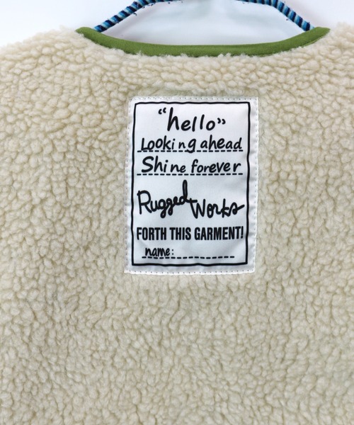 RUGGEDWORKS（ラゲッドワークス）の「リバーシブルキルトボアジャケット（ダウンジャケット/コート・キッズ・カーキ/キャメル・90/110/120/140/100/150/130）」の16枚目の写真