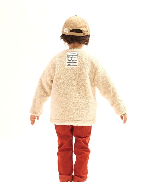 RUGGEDWORKS（ラゲッドワークス）の「リバーシブルキルトボアジャケット（ダウンジャケット/コート・キッズ・カーキ/キャメル・90/110/120/140/100/150/130）」の4枚目の写真