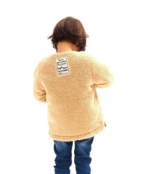 RUGGEDWORKS（ラゲッドワークス）の「リバーシブルキルトボアジャケット（ダウンジャケット/コート・キッズ・カーキ/キャメル・90/110/120/140/100/150/130）」の9枚目の写真