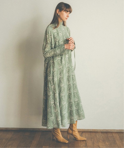 セール】【CLANE/クラネ】 STRIPE FLOWER EMBROIDERY ワンピース