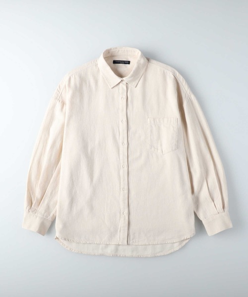 HONEYSUCKLE ROSE(ハニーサックルローズ)の「【HONEYSUCKLE ROSE】ネル無地シャツ(シャツ/ブラウス・レディース・ブラウン/オフホワイト/ライトベージュ・M/L)」の17枚目の写真