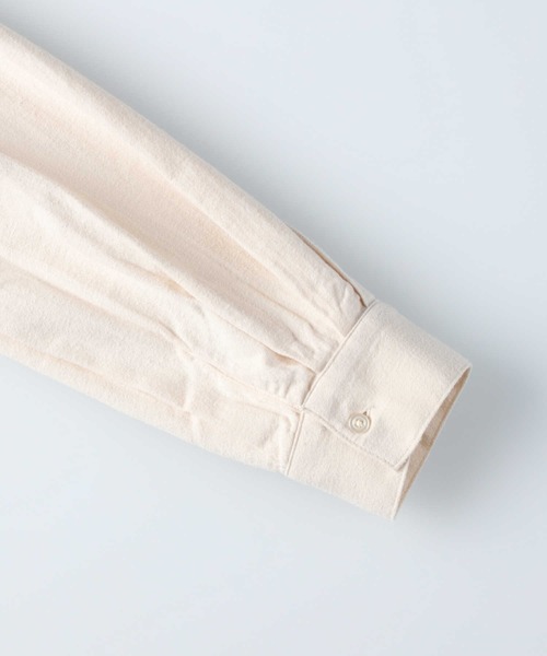 HONEYSUCKLE ROSE(ハニーサックルローズ)の「【HONEYSUCKLE ROSE】ネル無地シャツ(シャツ/ブラウス・レディース・ブラウン/オフホワイト/ライトベージュ・M/L)」の22枚目の写真