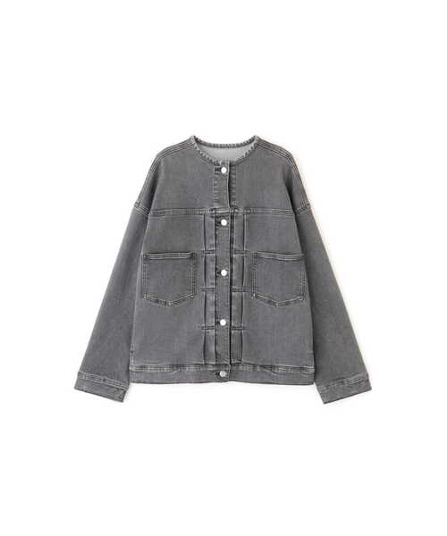 human woman（ヒューマンウーマン）の「５ｅ・デニムブルゾン（ブルゾン・レディース・グレー/ブラック・MEDIUM/SMALL）」の3枚目の写真