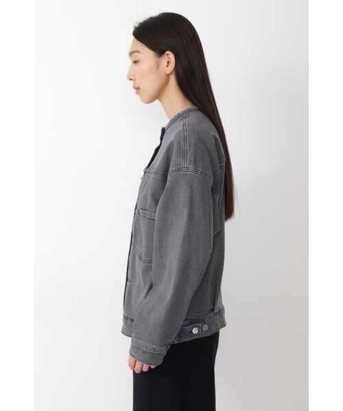 human woman（ヒューマンウーマン）の「５ｅ・デニムブルゾン（ブルゾン・レディース・グレー/ブラック・MEDIUM/SMALL）」の4枚目の写真