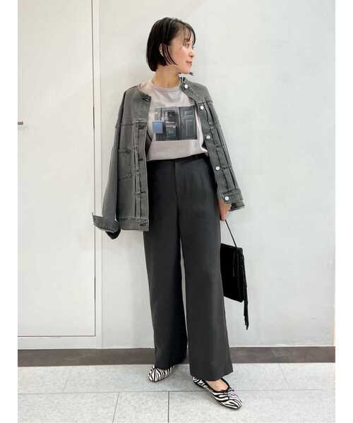 human woman（ヒューマンウーマン）の「５ｅ・デニムブルゾン（ブルゾン・レディース・グレー/ブラック・MEDIUM/SMALL）」の22枚目の写真