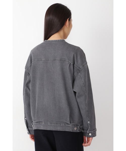 human woman（ヒューマンウーマン）の「５ｅ・デニムブルゾン（ブルゾン・レディース・グレー/ブラック・MEDIUM/SMALL）」の10枚目の写真