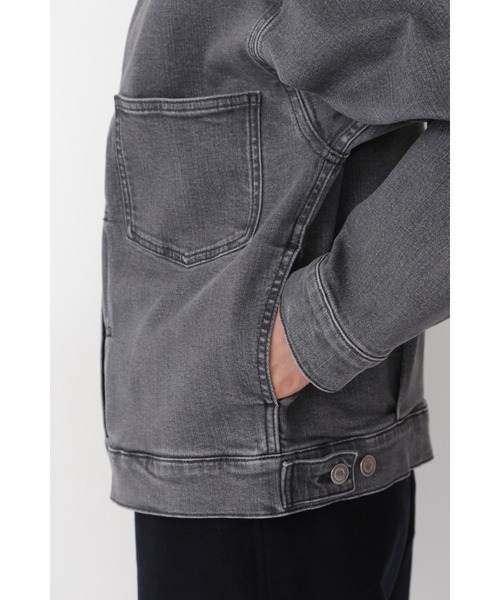 human woman（ヒューマンウーマン）の「５ｅ・デニムブルゾン（ブルゾン・レディース・グレー/ブラック・MEDIUM/SMALL）」の13枚目の写真