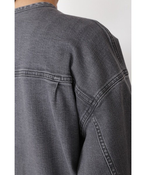 human woman（ヒューマンウーマン）の「５ｅ・デニムブルゾン（ブルゾン・レディース・グレー/ブラック・MEDIUM/SMALL）」の15枚目の写真