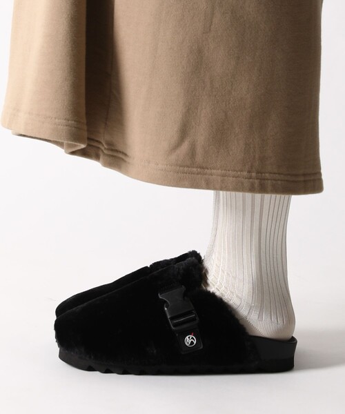 FREAK'S STORE（フリークスストア）の「WEB限定 FREAK'S STORE OUTDOORS/フリークスアウトドアーズ バックルストラップ ファーサンダル/レオパード/クロッグ（サンダル・メンズ・ブラック/レオパード・23/24/25/26/27/28）」の17枚目の写真