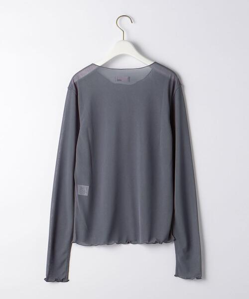 THE STATION STORE(ザ ステーション ストア)の「<TRANNA>シアーメロー クルーネック カットソー(Tシャツ/カットソー・レディース・ライトグレー/ブラック/ブラウン・FREE)」の20枚目の写真