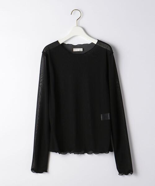 THE STATION STORE(ザ ステーション ストア)の「<TRANNA>シアーメロー クルーネック カットソー(Tシャツ/カットソー・レディース・ライトグレー/ブラック/ブラウン・FREE)」の12枚目の写真