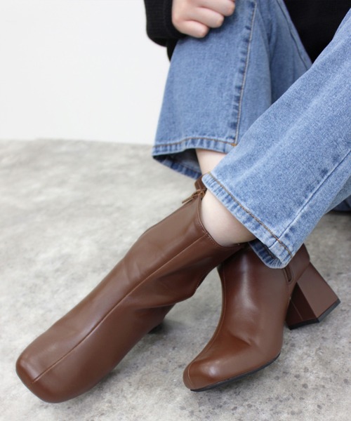 MLI'A（エムリア）の「スクエアトゥブーツ（ブーツ・レディース・ブラック/ブラウン/パイソン・M/L）」の8枚目の写真