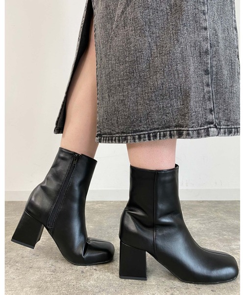 MLI'A（エムリア）の「スクエアトゥブーツ（ブーツ・レディース・ブラック/ブラウン/パイソン・M/L）」の9枚目の写真