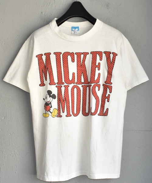 セール ヴィンテージ古着 80 S Mickey ミッキー プリント Tシャツ Tシャツ カットソー Mickey Mouse ミッキーマウス のファッション通販 Zozotown