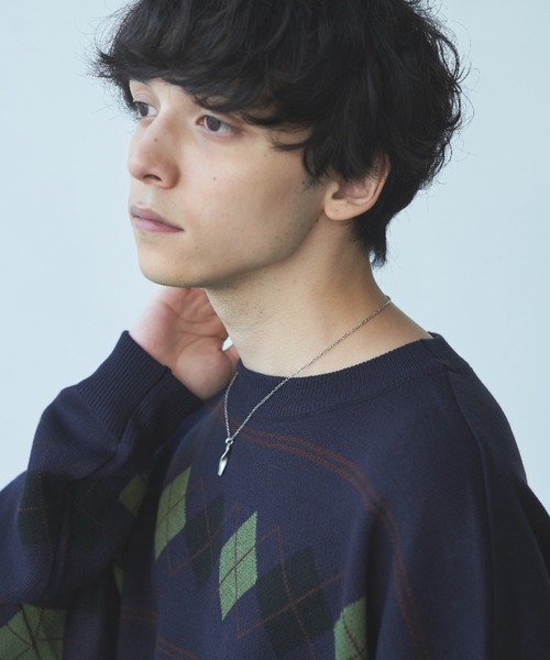 Alpinus(アルピナス)の「Alpinus - twist silver necklace / ツイストシルバーネックレス(ネックレス・メンズ・シルバー・FREE)」の2枚目の写真