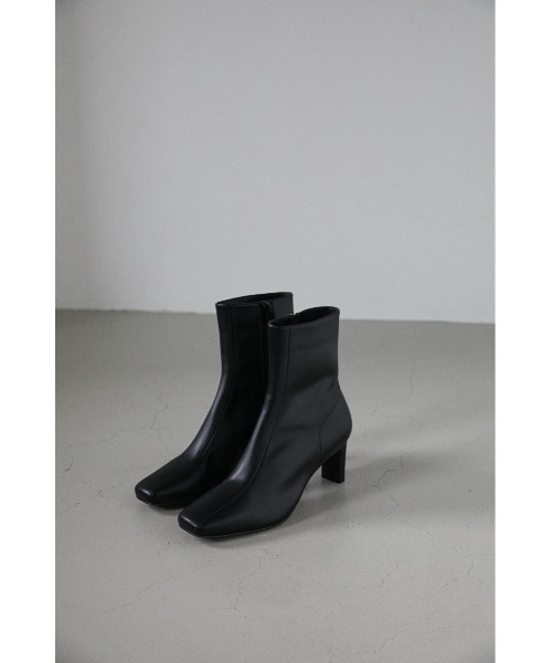 STYLEMIXER（スタイルミキサー）の「ダブルシームレザーミドルブーツ（ブーツ・レディース・ブラック/ブラウン/グリーン・SMALL/MEDIUM/LARGE）」の2枚目の写真