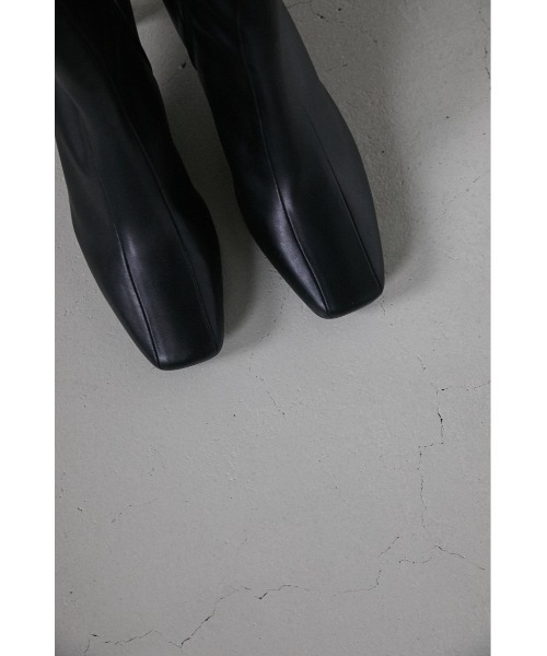 STYLEMIXER（スタイルミキサー）の「ダブルシームレザーミドルブーツ（ブーツ・レディース・ブラック/ブラウン/グリーン・SMALL/MEDIUM/LARGE）」の5枚目の写真