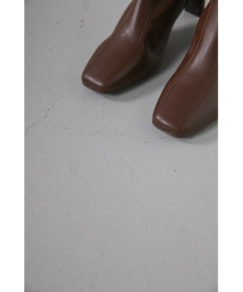 STYLEMIXER（スタイルミキサー）の「ダブルシームレザーミドルブーツ（ブーツ・レディース・ブラック/ブラウン/グリーン・SMALL/MEDIUM/LARGE）」の12枚目の写真