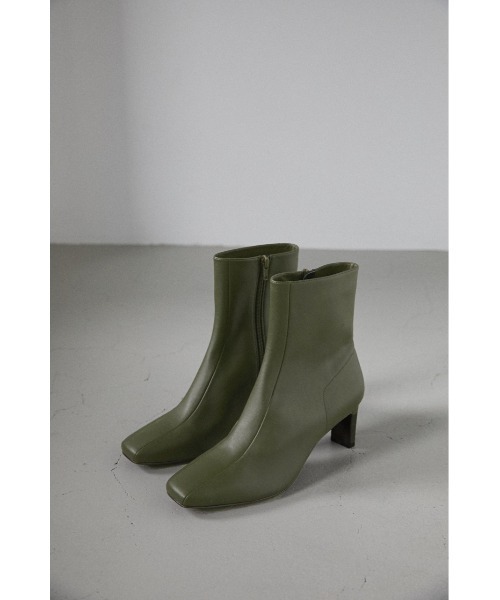 STYLEMIXER（スタイルミキサー）の「ダブルシームレザーミドルブーツ（ブーツ・レディース・ブラック/ブラウン/グリーン・SMALL/MEDIUM/LARGE）」の17枚目の写真