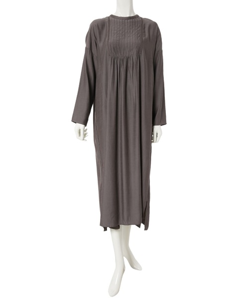 fifth（フィフス）の「フロントピンタックワンピース（ワンピース・レディース・オフホワイト/チャコールグレー・MEDIUM）」の3枚目の写真