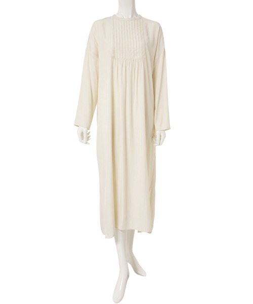 fifth（フィフス）の「フロントピンタックワンピース（ワンピース・レディース・オフホワイト/チャコールグレー・MEDIUM）」の10枚目の写真