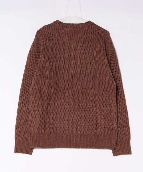 STYLEBLOCK(スタイルブロック)の「アクリルハニカムクルーネックセーター(ニット/セーター・メンズ・ブルー/グリーン系その他2/タン/グリーン系その他/ブラック/グレイッシュベージュ・L/M/LL)」の7枚目の写真