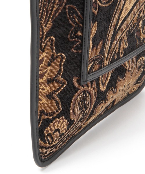 LAKOLE（ラコレ）の「ジャカードパイピングトートバッグ / 228443（トートバッグ・レディース・ブラック/ライトイエロー・FREE）」の5枚目の写真