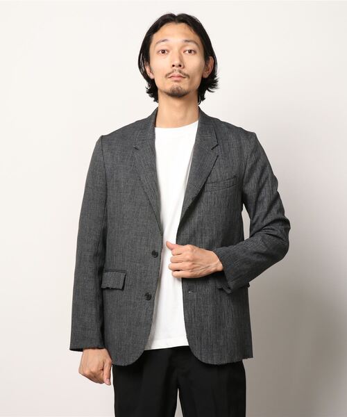 International Gallery BEAMS（インターナショナルギャラリービームス）の「IG / カットオフ 3ボタンジャケット（テーラードジャケット・メンズ・チャコールグレー/ダークブラウン・MEDIUM）」の12枚目の写真