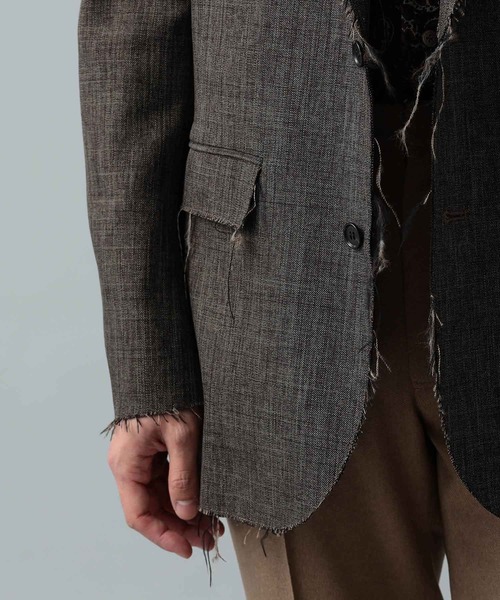 International Gallery BEAMS（インターナショナルギャラリービームス）の「IG / カットオフ 3ボタンジャケット（テーラードジャケット・メンズ・チャコールグレー/ダークブラウン・MEDIUM）」の18枚目の写真