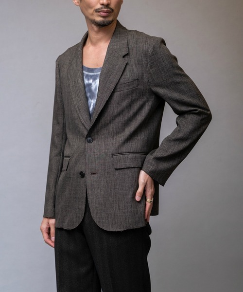 International Gallery BEAMS（インターナショナルギャラリービームス）の「IG / カットオフ 3ボタンジャケット（テーラードジャケット・メンズ・チャコールグレー/ダークブラウン・MEDIUM）」の22枚目の写真