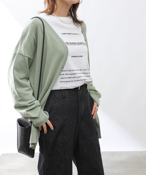 COLONY 2139（コロニートゥーワンスリーナイン）の「【乾燥機OK】カーディガン（カーディガン/ボレロ・レディース・ブラック/ベージュ/グリーン・FREE）」の7枚目の写真